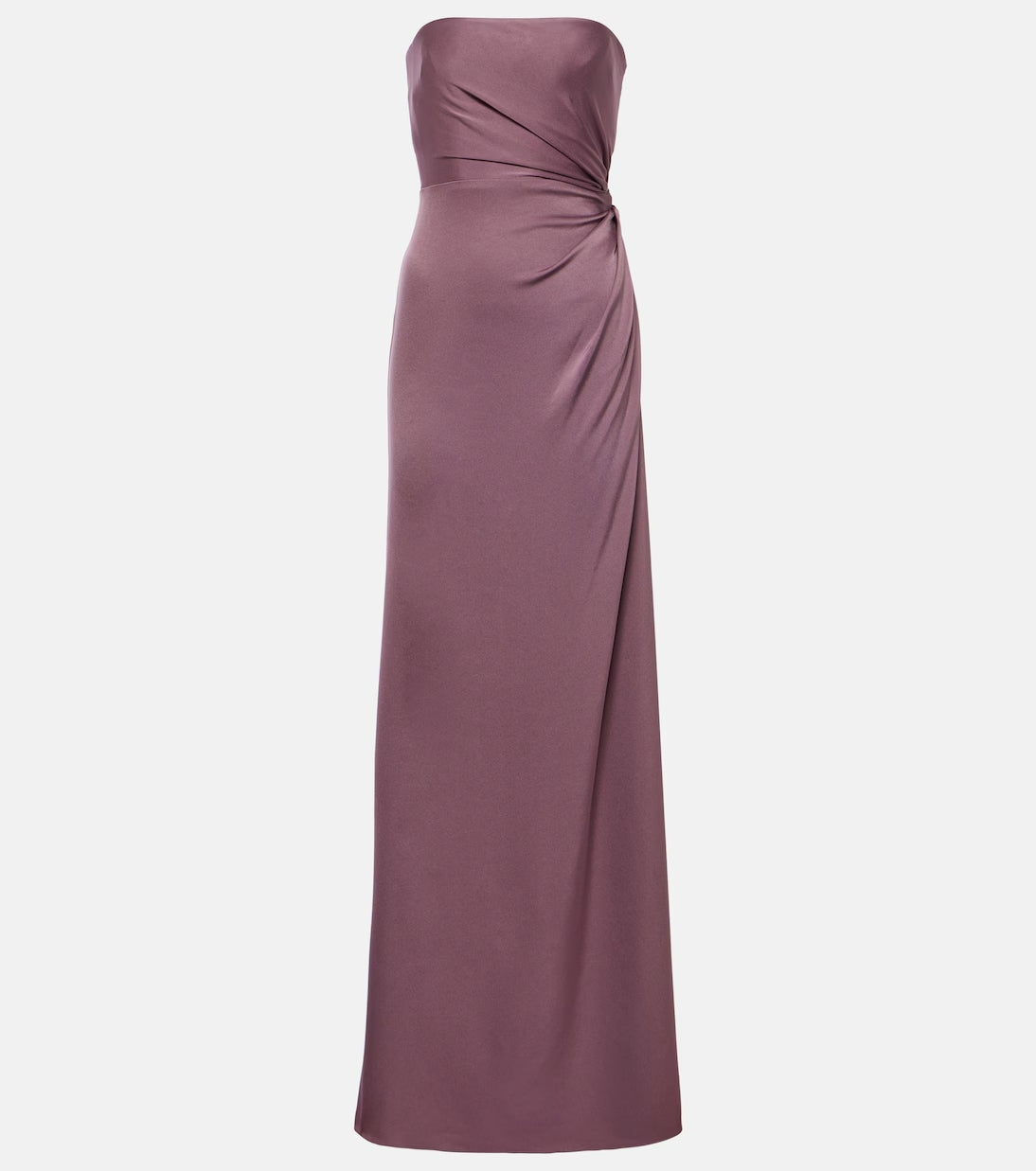 Strapless Satin Gown