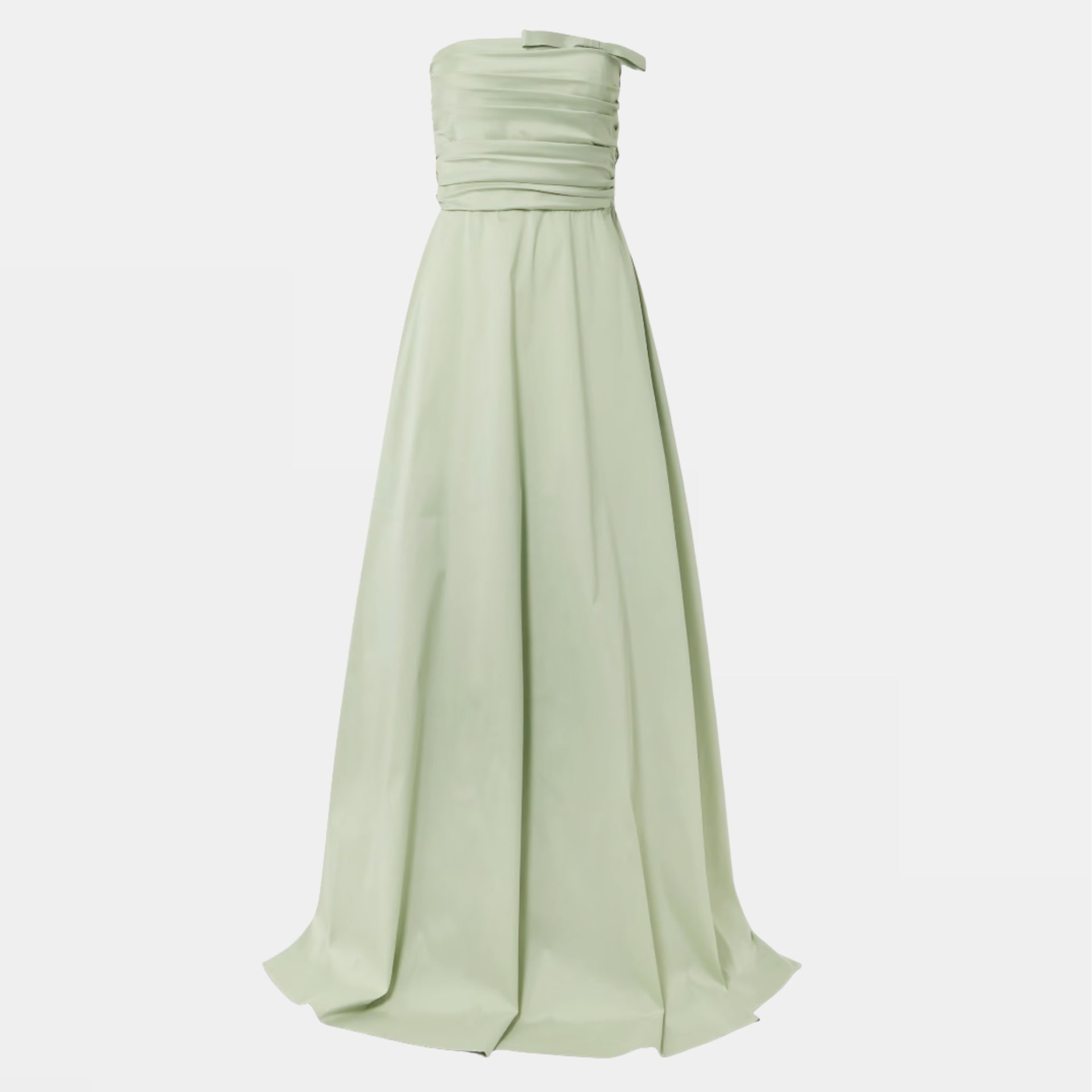 Lucinda Strapless Bow-Detailed Taffeta Gown