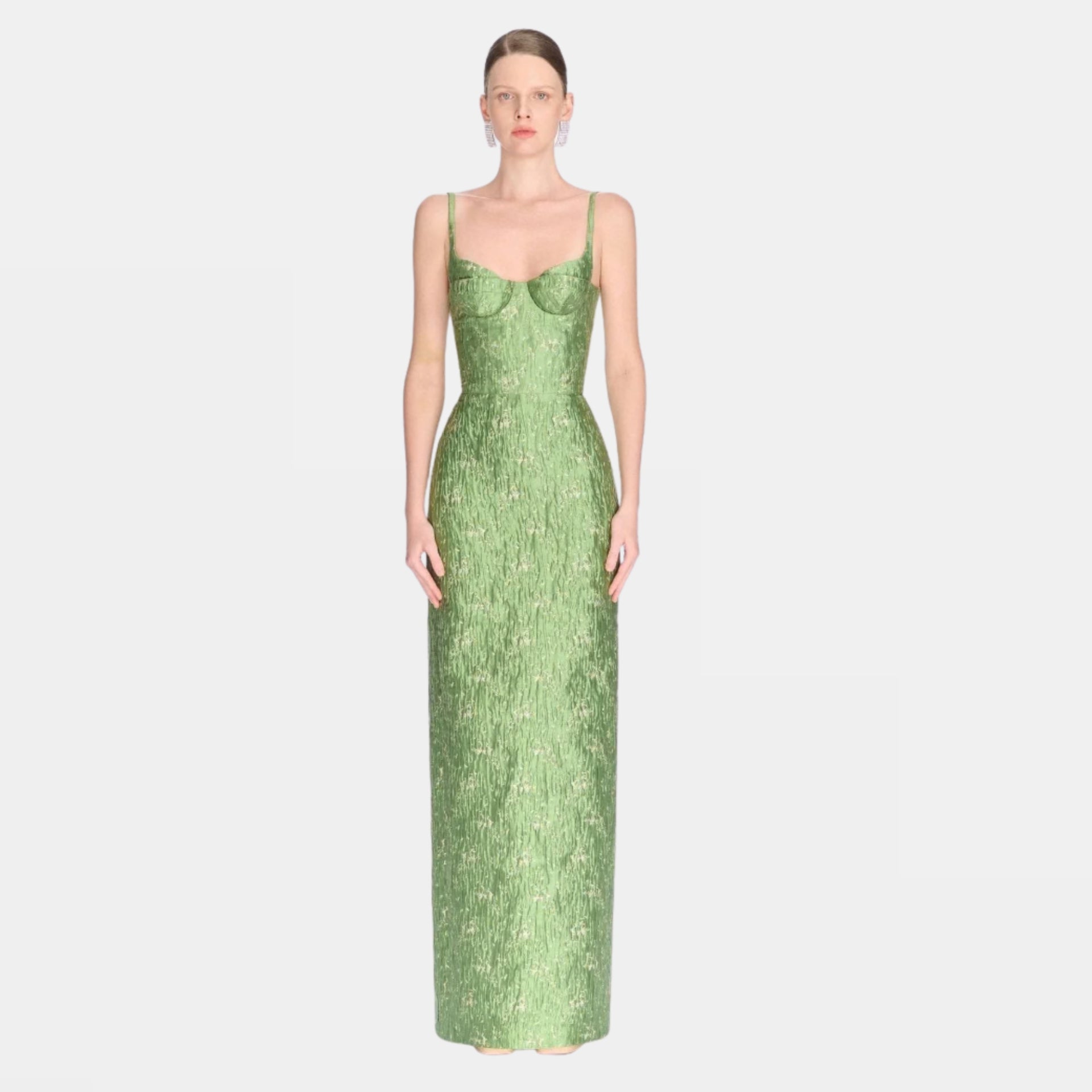 Brocade Bamboo Maxi Dress