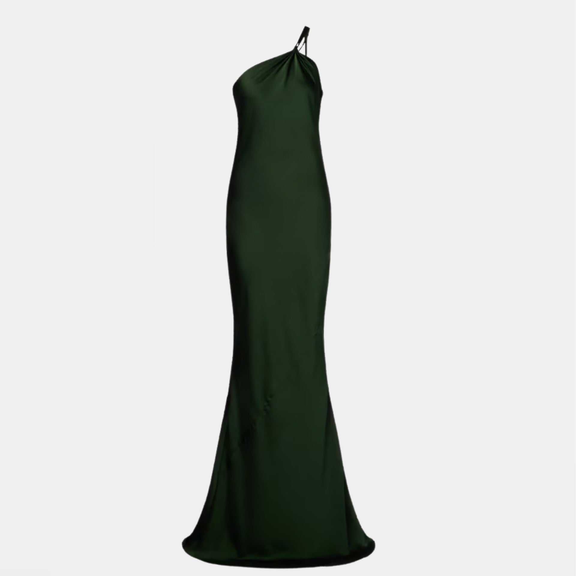 One-Shoulder Satin Gown