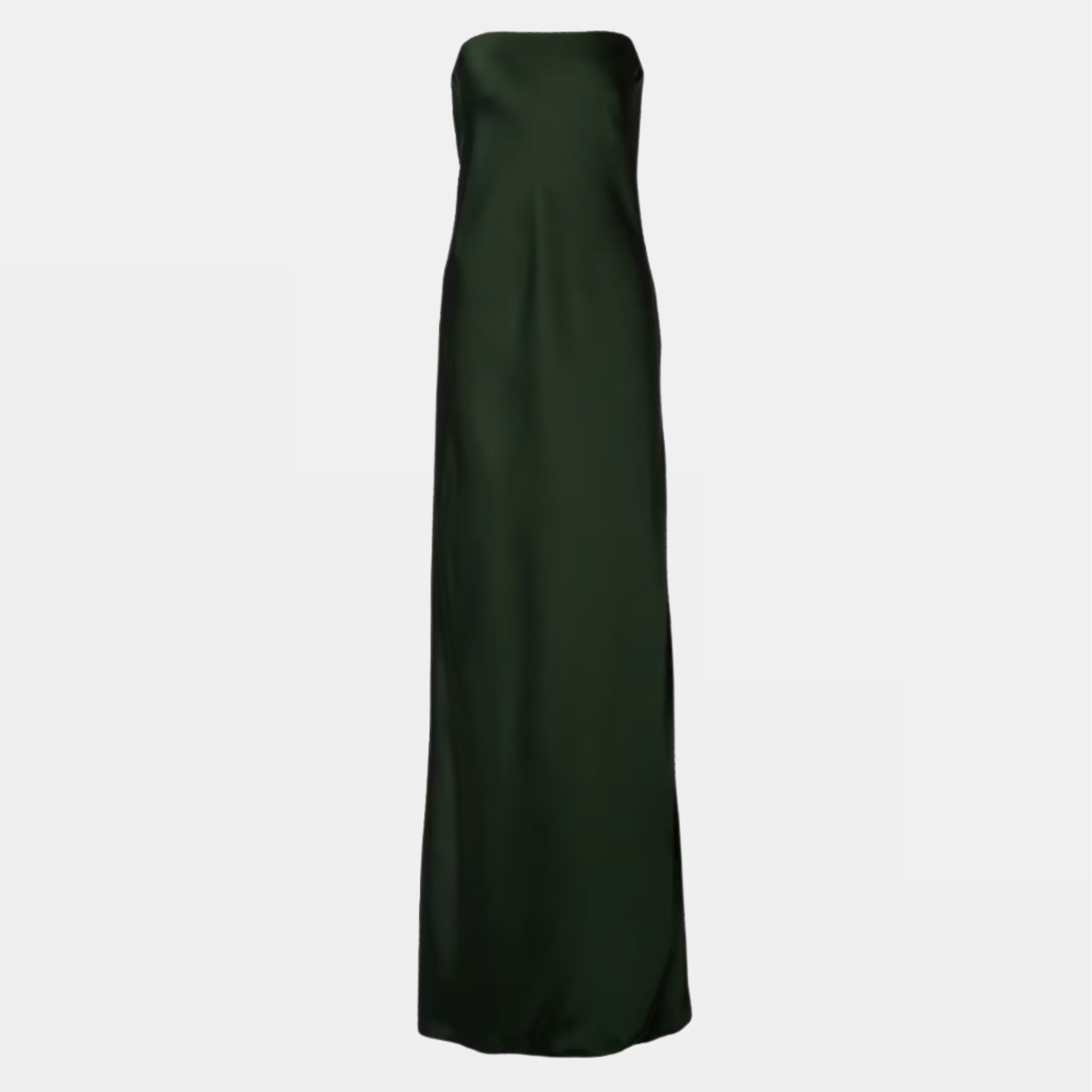 Strapless Satin Gown