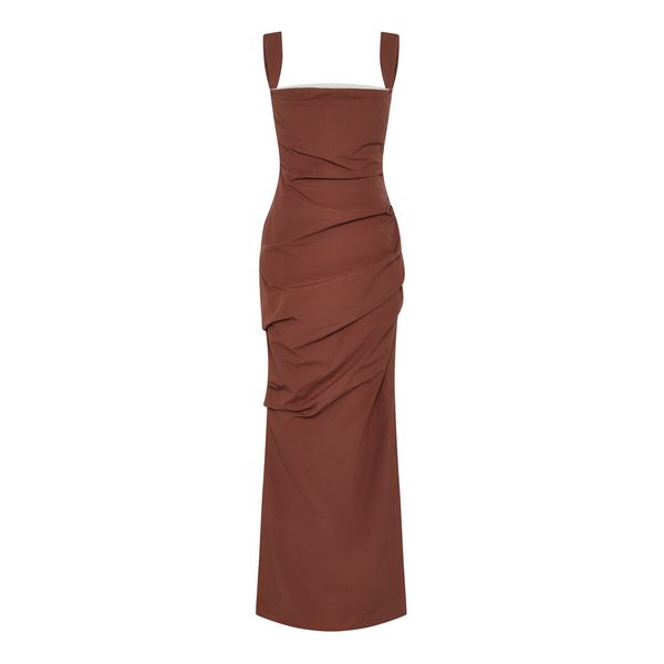 Raf Ruched Maxi Dress